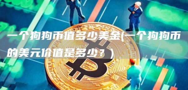 一个狗狗币值多少美金 - 一个狗狗币的美元价值是多少？